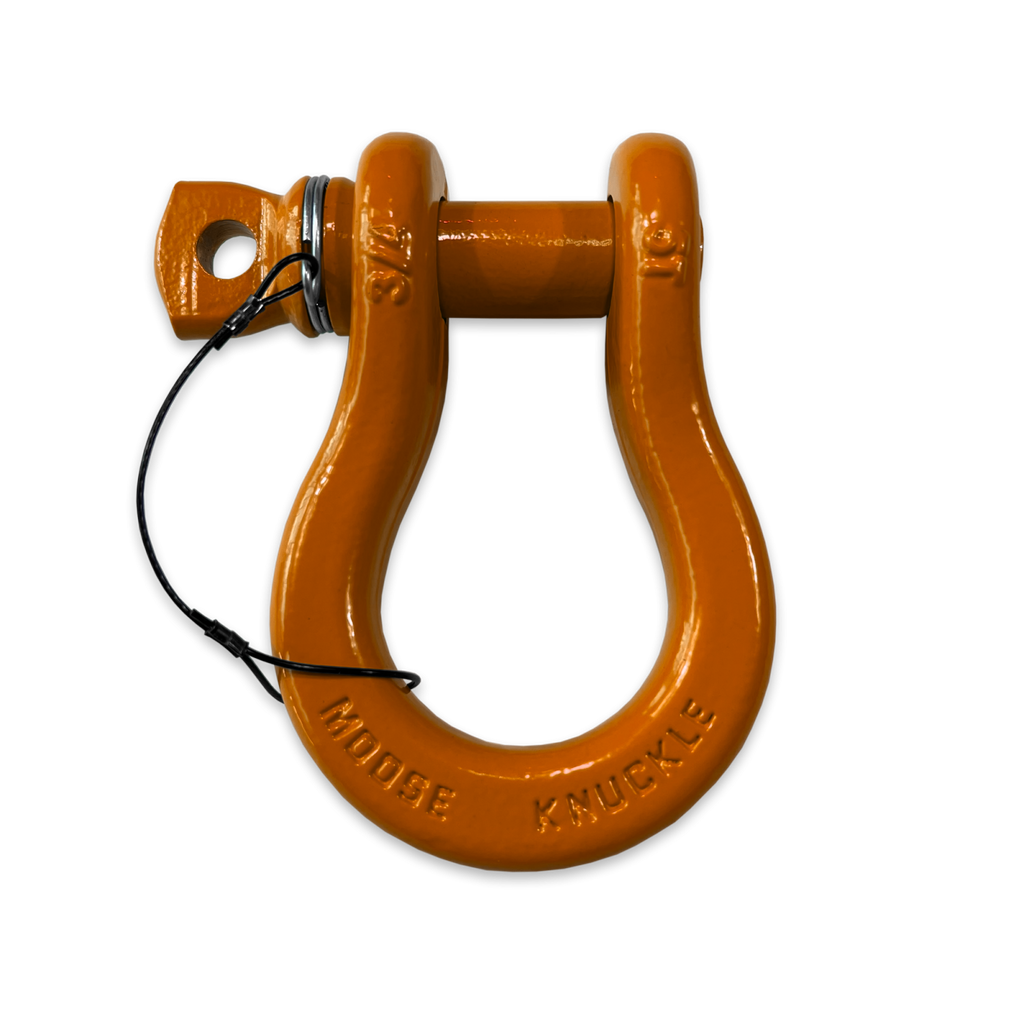 B'oh Recovery Spin Pin Shackle 3/4 Obscene Orange Moose Knuckle Offroad