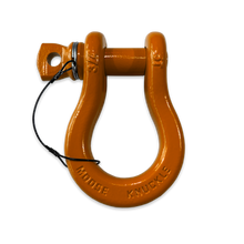 Load image into Gallery viewer, B'oh Recovery Spin Pin Shackle 3/4 Obscene Orange Moose Knuckle Offroad