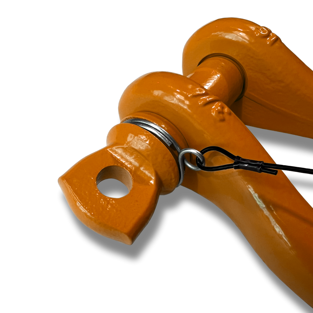 B'oh Recovery Spin Pin Shackle 3/4 Obscene Orange Moose Knuckle Offroad