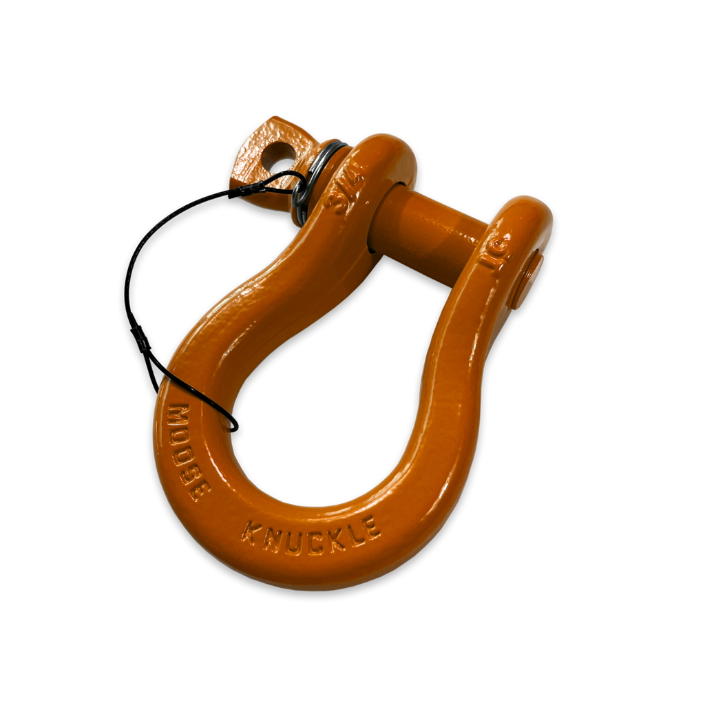 B'oh Recovery Spin Pin Shackle 3/4 Obscene Orange Moose Knuckle Offroad
