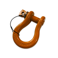 Load image into Gallery viewer, B'oh Recovery Spin Pin Shackle 3/4 Obscene Orange Moose Knuckle Offroad