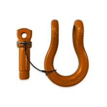Load image into Gallery viewer, B'oh Recovery Spin Pin Shackle 3/4 Obscene Orange Moose Knuckle Offroad