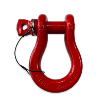 Load image into Gallery viewer, B'oh Recovery Spin Pin Shackle 3/4 Flame Red Moose Knuckle Offroad
