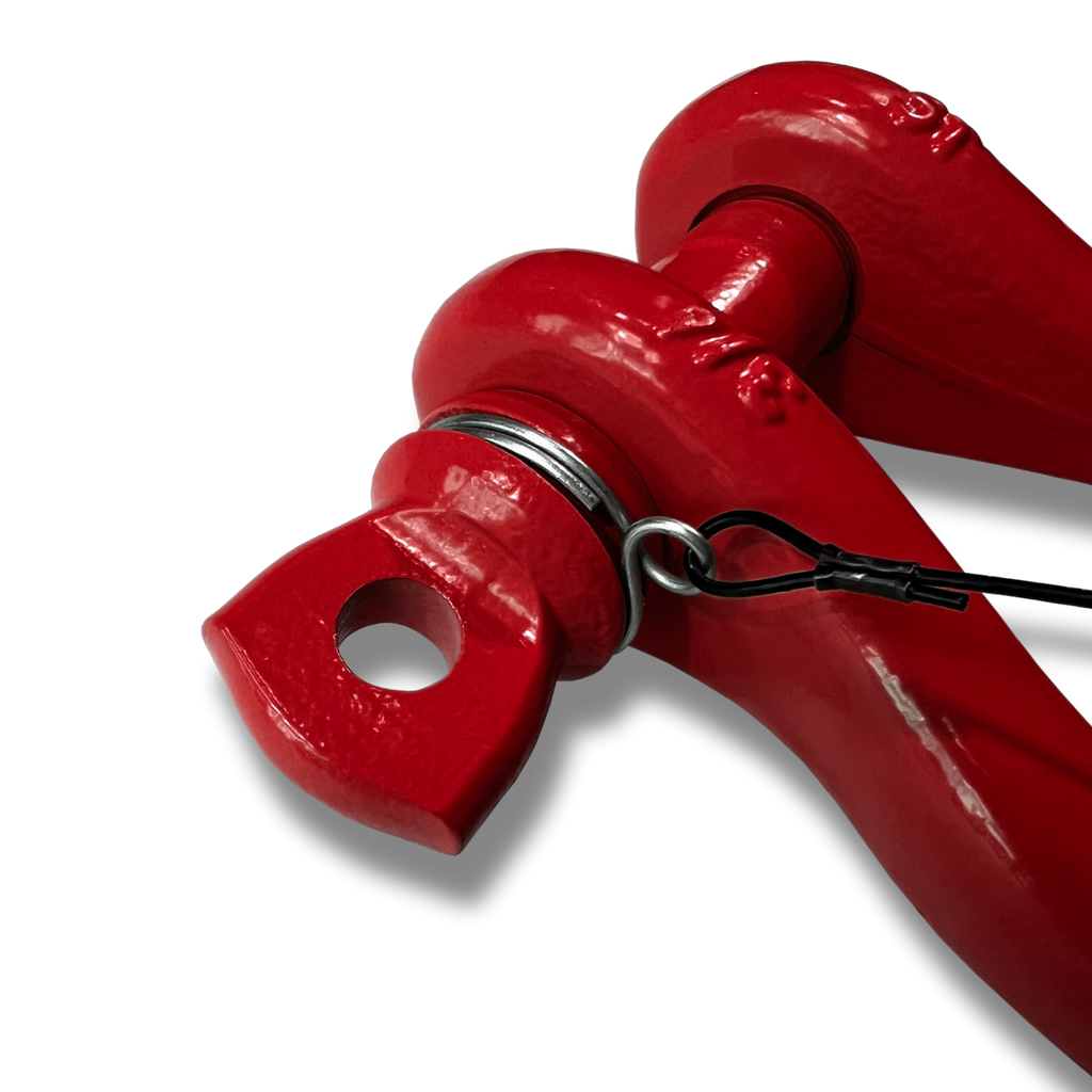 B'oh Recovery Spin Pin Shackle 3/4 Flame Red Moose Knuckle Offroad