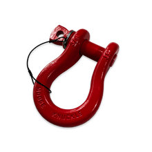 Load image into Gallery viewer, B'oh Recovery Spin Pin Shackle 3/4 Flame Red Moose Knuckle Offroad