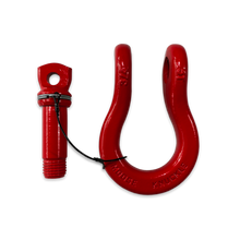 Load image into Gallery viewer, B'oh Recovery Spin Pin Shackle 3/4 Flame Red Moose Knuckle Offroad