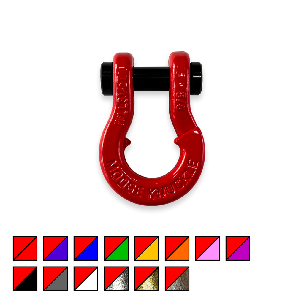 Jowl SxS Recovery Split Shackle 5/8 Flame Red Moose Knuckle Offroad