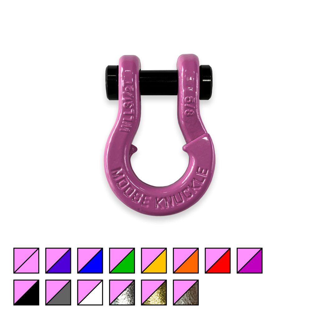 Jowl SxS Recovery Split Shackle 5/8 Pretty Pink Moose Knuckle Offroad
