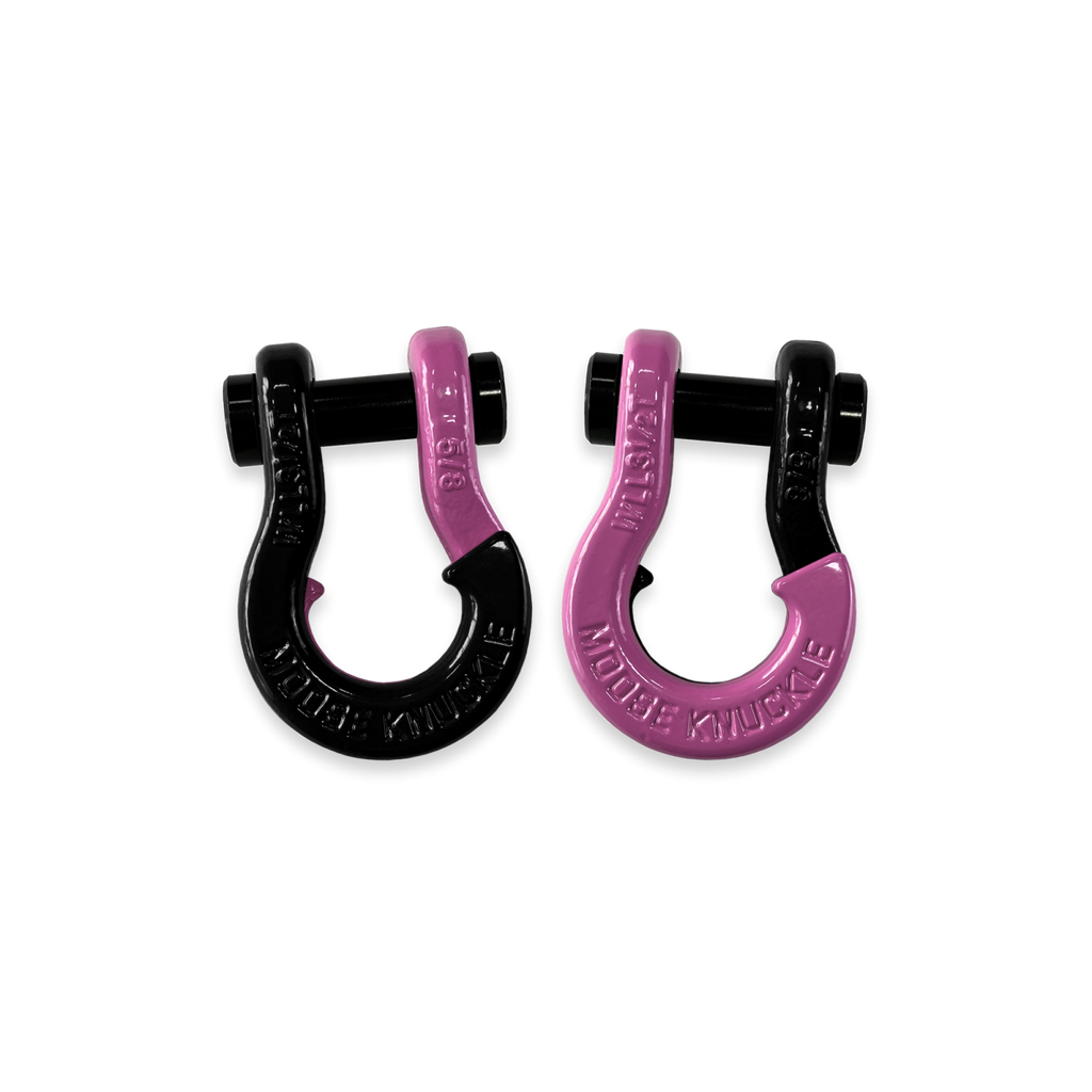 Jowl SxS Recovery Split Shackle 5/8 Black Hole and Pretty Pink Combo Moose Knuckle Offroad