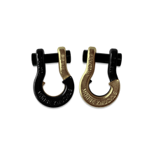 Load image into Gallery viewer, Jowl SxS Recovery Split Shackle 5/8 Black Hole and Brass Knuckle Combo Moose Knuckle Offroad