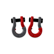 Load image into Gallery viewer, Jowl SxS Recovery Split Shackle 5/8 Gun Gray and Flame Red Combo Moose Knuckle Offroad