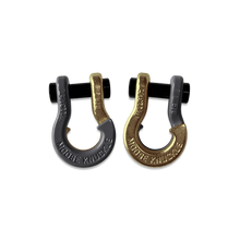 Load image into Gallery viewer, Jowl SxS Recovery Split Shackle 5/8 Gun Gray and Brass Knuckle Combo Moose Knuckle Offroad