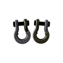 Load image into Gallery viewer, Jowl SxS Recovery Split Shackle 5/8 Gun Gray and Raw Dog Combo Moose Knuckle Offroad