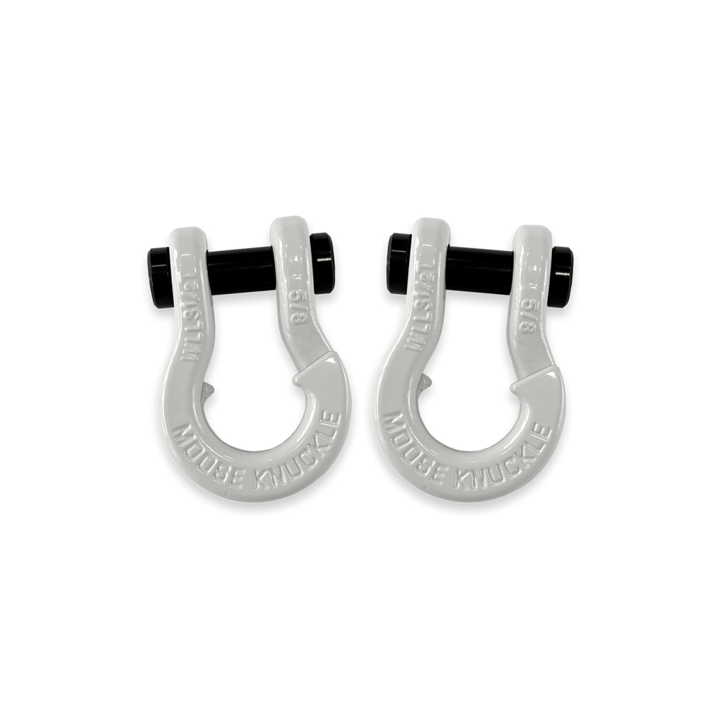 Jowl SxS Recovery Split Shackle 5/8 Pure White and Pure White Combo Moose Knuckle Offroad