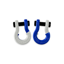 Load image into Gallery viewer, Jowl SxS Recovery Split Shackle 5/8 Pure White and Blue Balls Combo Moose Knuckle Offroad