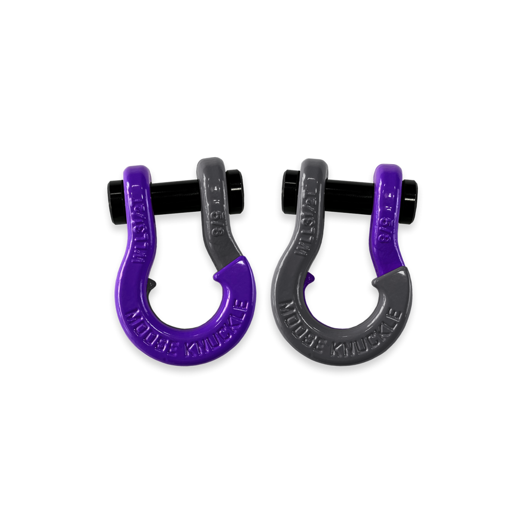 Jowl SxS Recovery Split Shackle 5/8 Grape Escape and Gun Gray Combo Moose Knuckle Offroad