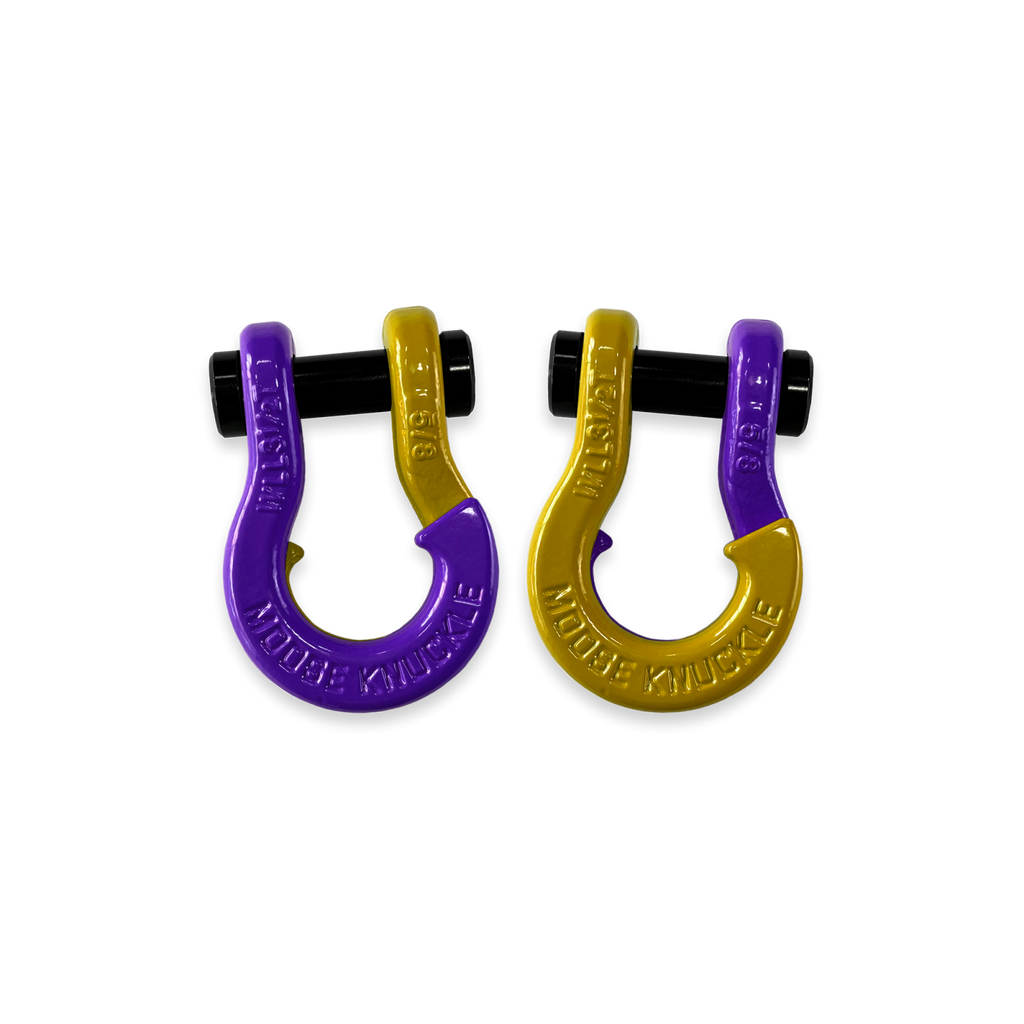 Jowl SxS Recovery Split Shackle 5/8 Grape Escape and Detonator Yellow Combo Moose Knuckle Offroad