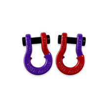 Load image into Gallery viewer, Jowl SxS Recovery Split Shackle 5/8 Grape Escape and Flame Red Combo Moose Knuckle Offroad