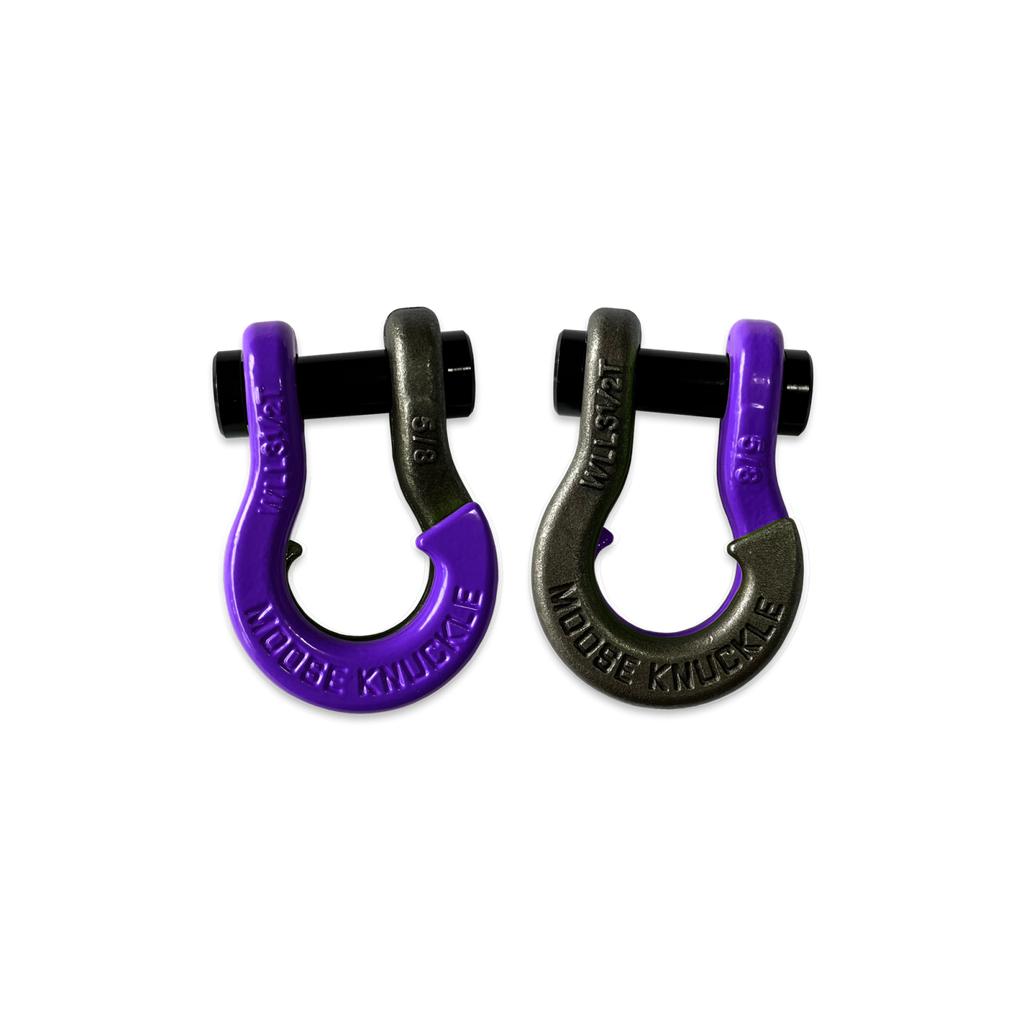Jowl SxS Recovery Split Shackle 5/8 Grape Escape and Raw Dog Combo Moose Knuckle Offroad