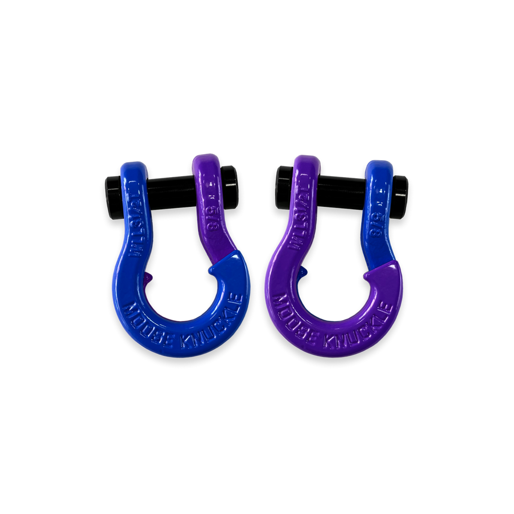 Jowl SxS Recovery Split Shackle 5/8 Blue Balls and Grape Escape Combo Moose Knuckle Offroad