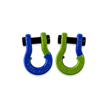 Load image into Gallery viewer, Jowl SxS Recovery Split Shackle 5/8 Blue Balls and Sublime Green Combo Moose Knuckle Offroad