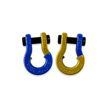 Load image into Gallery viewer, Jowl SxS Recovery Split Shackle 5/8 Blue Balls and Detonator Yellow Combo Moose Knuckle Offroad