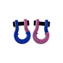 Load image into Gallery viewer, Jowl SxS Recovery Split Shackle 5/8 Blue Balls and Pretty Pink Combo Moose Knuckle Offroad