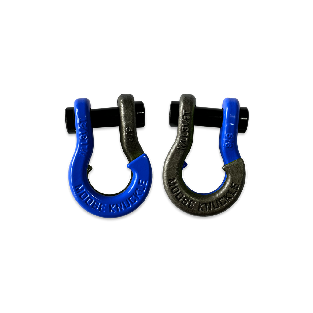 Jowl SxS Recovery Split Shackle 5/8 Blue Balls and Raw Dog Combo Moose Knuckle Offroad