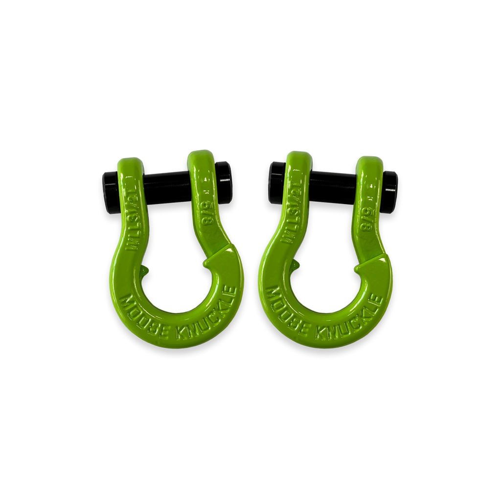 Jowl SxS Recovery Split Shackle 5/8 Sublime Green and Sublime Green Combo Moose Knuckle Offroad