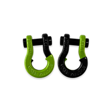 Load image into Gallery viewer, Jowl SxS Recovery Split Shackle 5/8 Sublime Green and Black Hole Combo Moose Knuckle Offroad