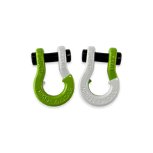 Load image into Gallery viewer, Jowl SxS Recovery Split Shackle 5/8 Sublime Green and Pure White Combo Moose Knuckle Offroad