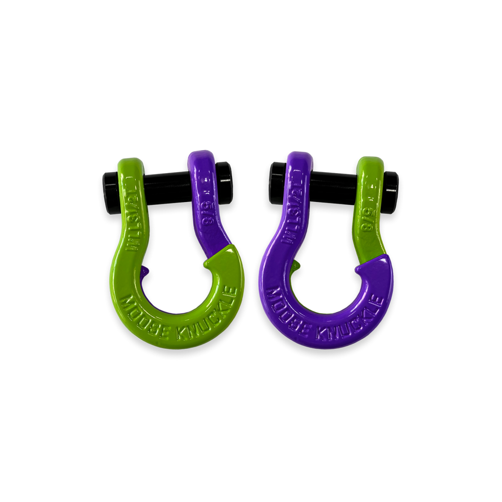 Jowl SxS Recovery Split Shackle 5/8 Sublime Green and Grape Escape Combo Moose Knuckle Offroad