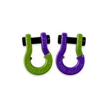 Load image into Gallery viewer, Jowl SxS Recovery Split Shackle 5/8 Sublime Green and Grape Escape Combo Moose Knuckle Offroad