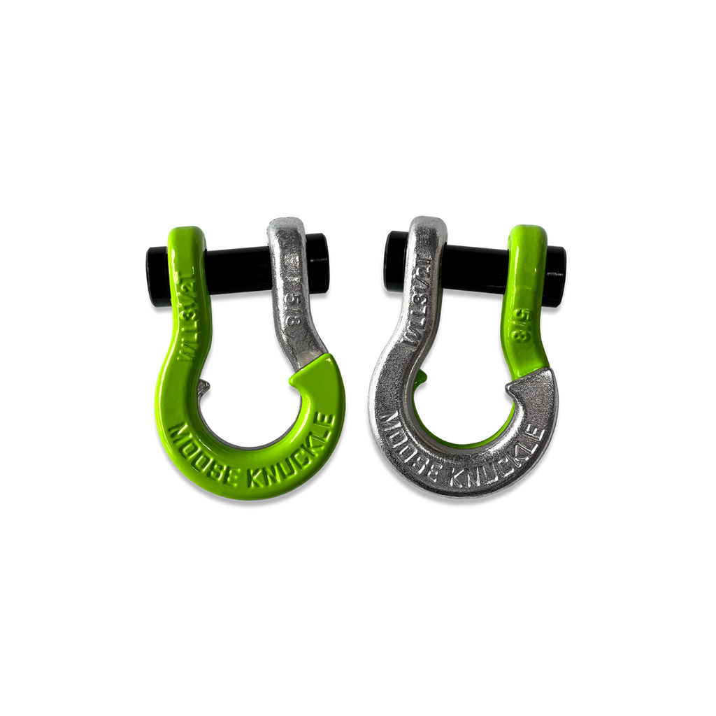 Jowl SxS Recovery Split Shackle 5/8 Sublime Green and Nice Gal Combo Moose Knuckle Offroad