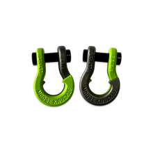 Load image into Gallery viewer, Jowl SxS Recovery Split Shackle 5/8 Sublime Green and Raw Dog Combo Moose Knuckle Offroad