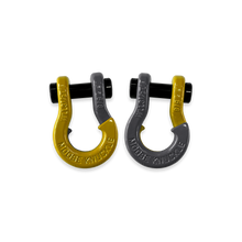 Load image into Gallery viewer, Jowl SxS Recovery Split Shackle 5/8 Detonator Yellow and Gun Gray Combo Moose Knuckle Offroad