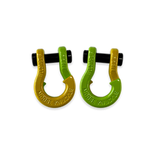 Load image into Gallery viewer, Jowl SxS Recovery Split Shackle 5/8 Detonator Yellow and Sublime Green Combo Moose Knuckle Offroad