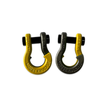 Load image into Gallery viewer, Jowl SxS Recovery Split Shackle 5/8 Detonator Yellow and Raw Dog Combo Moose Knuckle Offroad