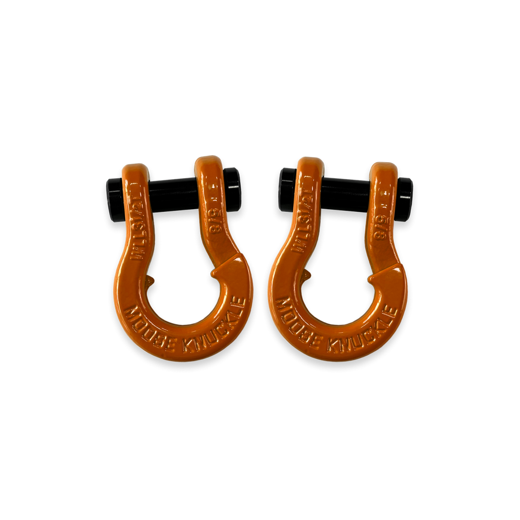Jowl SxS Recovery Split Shackle 5/8 Obscene Orange and Obscene Orange Combo Moose Knuckle Offroad