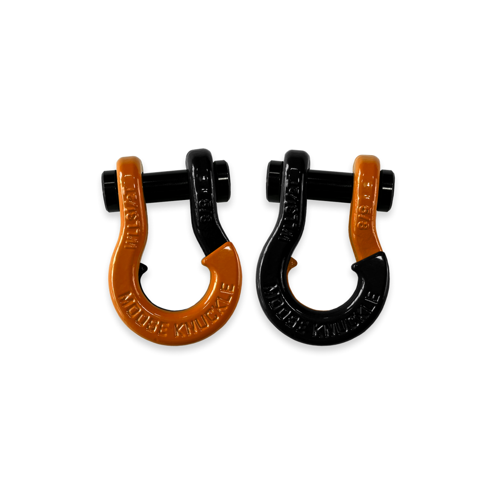 Jowl SxS Recovery Split Shackle 5/8 Obscene Orange and Black Hole Combo Moose Knuckle Offroad