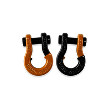 Load image into Gallery viewer, Jowl SxS Recovery Split Shackle 5/8 Obscene Orange and Black Hole Combo Moose Knuckle Offroad