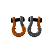 Load image into Gallery viewer, Jowl SxS Recovery Split Shackle 5/8 Obscene Orange and Gun Gray Combo Moose Knuckle Offroad