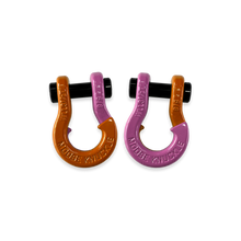 Load image into Gallery viewer, Jowl SxS Recovery Split Shackle 5/8 Obscene Orange and Pretty Pink Combo Moose Knuckle Offroad