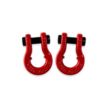 Load image into Gallery viewer, Jowl SxS Recovery Split Shackle 5/8 Flame Red and Flame Red Combo Moose Knuckle Offroad