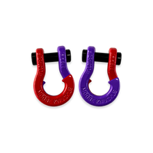 Load image into Gallery viewer, Jowl SxS Recovery Split Shackle 5/8 Flame Red and Grape Escape Combo Moose Knuckle Offroad