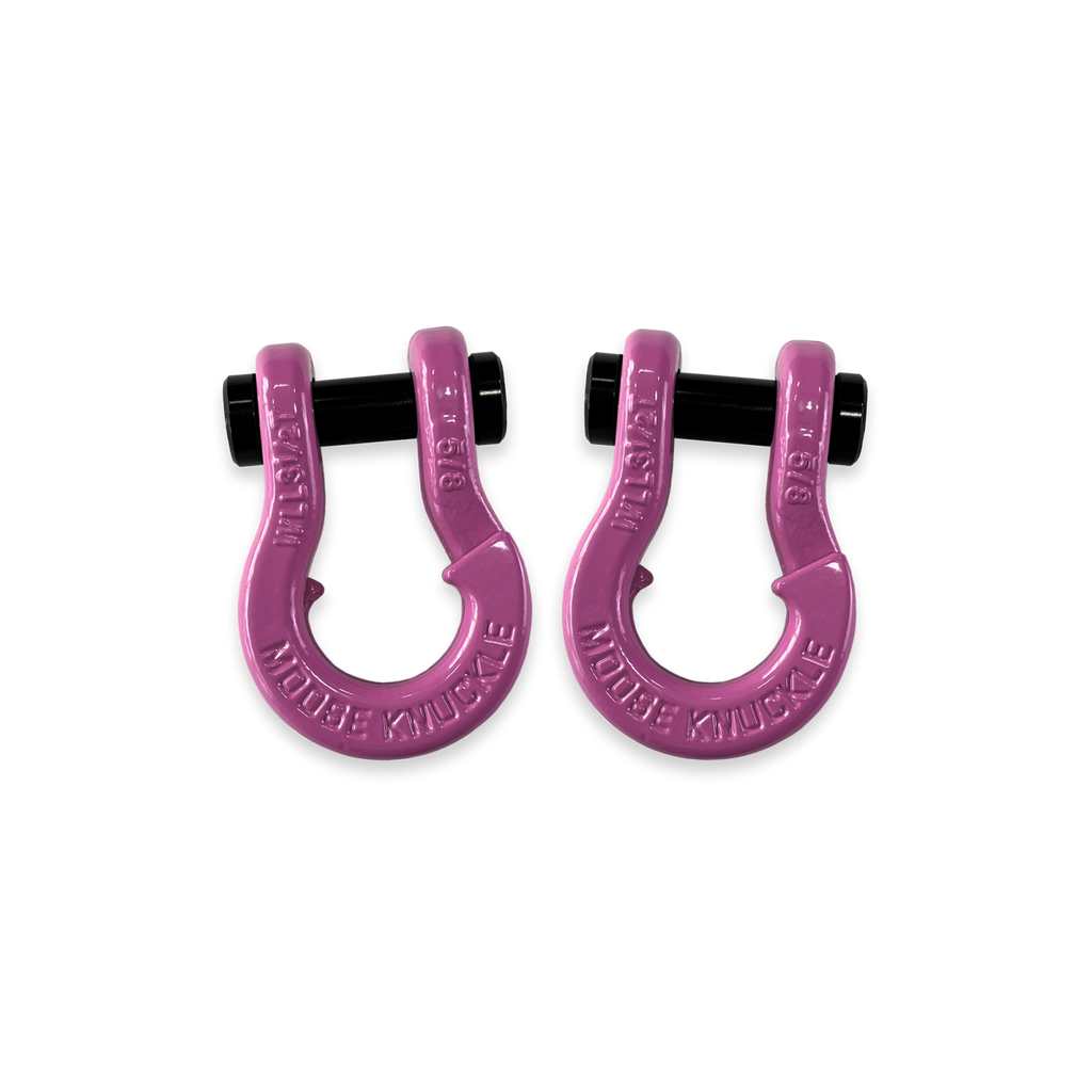 Jowl SxS Recovery Split Shackle 5/8 Pretty Pink and Pretty Pink Combo Moose Knuckle Offroad