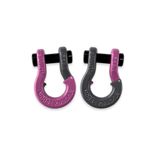 Load image into Gallery viewer, Jowl SxS Recovery Split Shackle 5/8 Pretty Pink and Gun Gray Combo Moose Knuckle Offroad