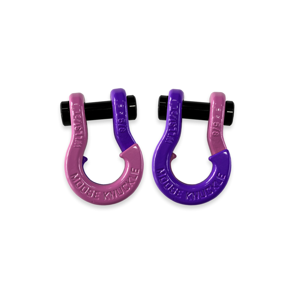 Jowl SxS Recovery Split Shackle 5/8 Pretty Pink and Grape Escape Combo Moose Knuckle Offroad