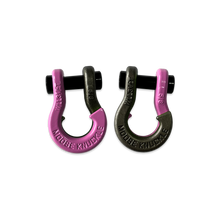 Load image into Gallery viewer, Jowl SxS Recovery Split Shackle 5/8 Pretty Pink and Raw Dog Combo Moose Knuckle Offroad