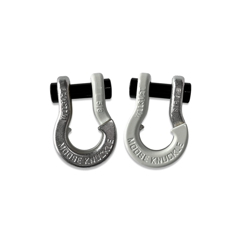 Jowl SxS Recovery Split Shackle 5/8 Nice Gal and Pure White Combo Moose Knuckle Offroad